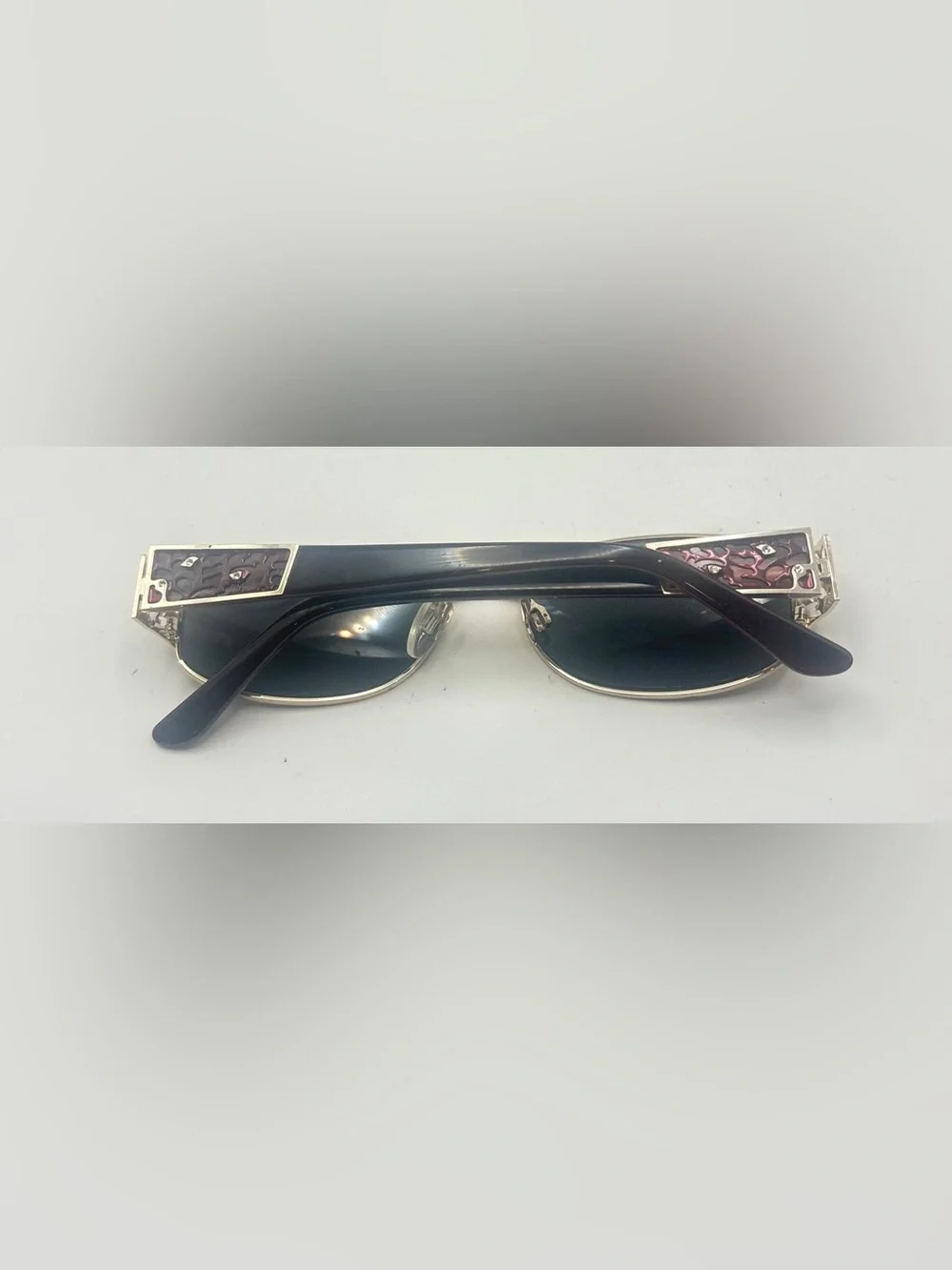 Sophia Loren M253 Pink Gold Oval Metal Sunglasses Frames Only